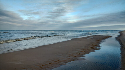 Dębki zimą.Morze bałtyckie. © wojwarm