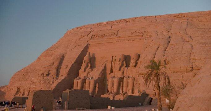 Early morning at Abu Simbel Temple in Egypt