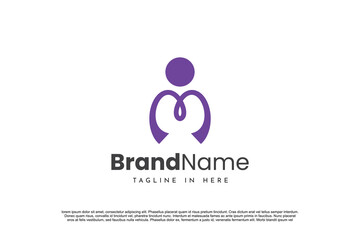 Abstract Initial Letter M Logo Design