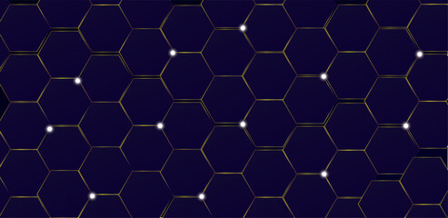Geometric abstract background simple hexagonal. Information technology background. Digital technology, medical, science. Global network security.