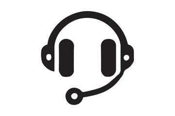 Minimalist headset icon