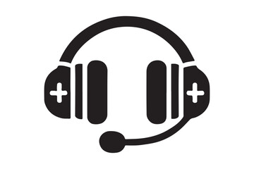 Minimalist headset icon