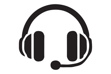 Minimalist headset icon