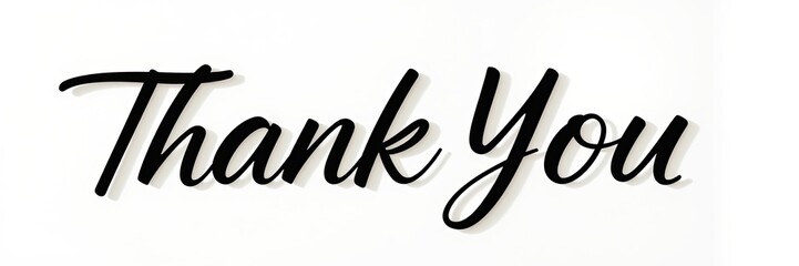 A stylish and elegant thank you message displayed, perfect for winter gatherings and Thank You Day celebrations, fostering appreciation and warmth during the season