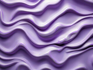 Obraz premium Abstract waves of purple fabric flow gracefully, creating a soothing visual rhythm.