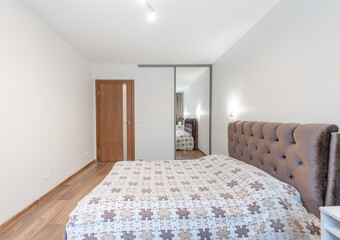 Modern Bright Home Bedroom Interior Design With Stylish Furniture and Natural Light