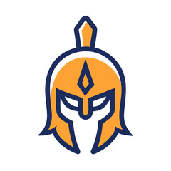 Create a bold gladiator mascot logo.