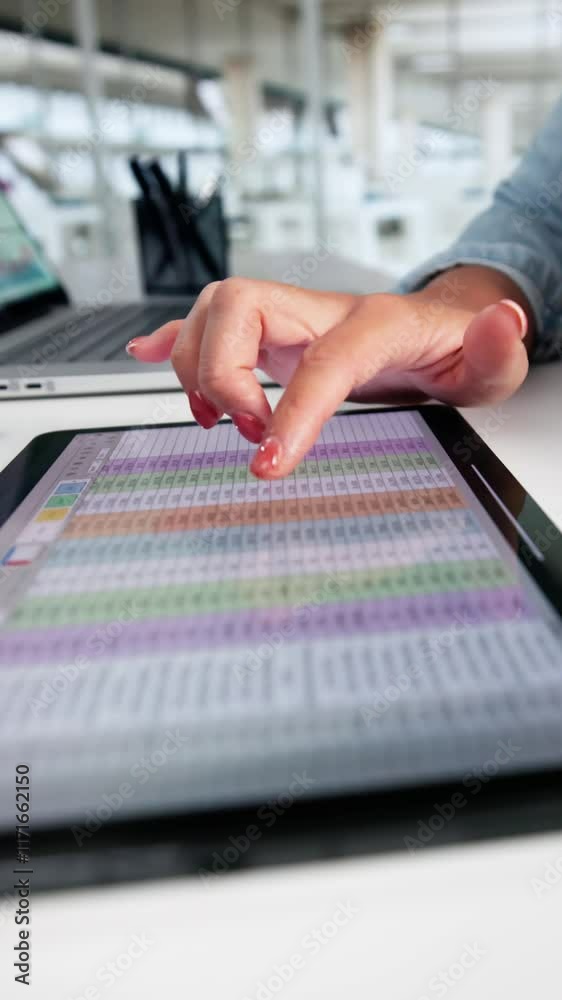 Aufkleber electronic spreadsheet analyst or auditor using software
