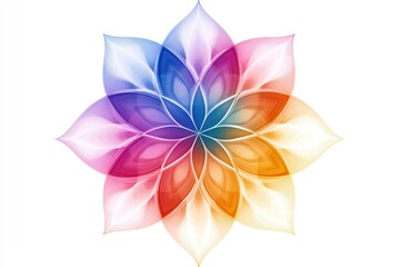 Fototapeta premium Abstract Line Art Mandala Vector Silhouette Design Isolated on White Background