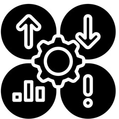 Strategic Planning Glyph Vector Icon Productivity