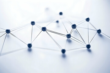 Abstract network concept image showing interconnectedness and collaboration.  Perfect for illustrating global communication, teamwork, or complex systems.