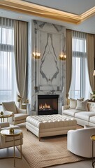 Fototapeta premium modern elegant living room