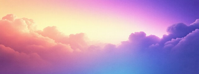 Abstract landscape, vibrant gradient sky, rolling hills, pastel colors, soft wavelike forms, minimalist design, ethereal atmosphere, digital art, smooth transitions, pink and purple hues, dreamy horiz