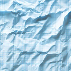 Obraz premium White crumpled paper Blue graph lines