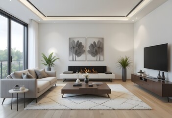 Fototapeta premium living room interior