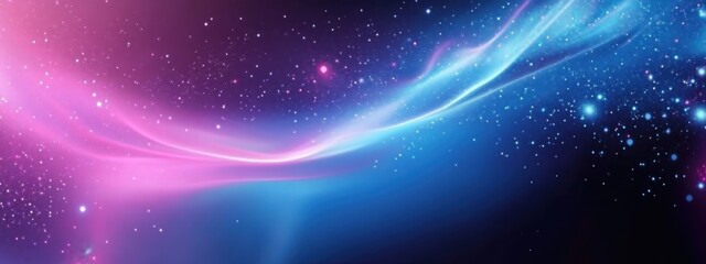 Space nebula, cosmic clouds, vibrant colors, pink and blue hues, starry background, celestial swirls, galactic formation, deep space, ethereal wisps, astronomical phenomenon, dreamy atmosphere, cosmic