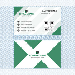 Business Card Ready For Print clean template Double-Sided creative vector Modern simple professional visiting card mockup new 
illustrator design vertical layout front and back side stylish color 
