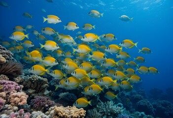 coral reef in the red