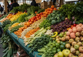 vegetables at the market