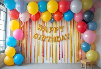 birthday party balloons