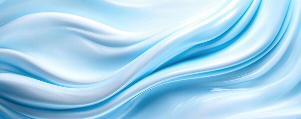 Flowing blue fabric waves abstract art digital texture calm environment aesthetic viewpoint fluid design concept