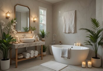 bathroom with towel