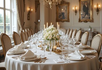 wedding table setting