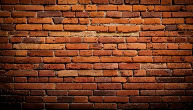 Mur en briques rustique pour fond chaleureux Generated image