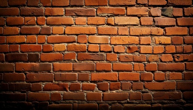 Mur en briques rustique pour fond chaleureux Generated image