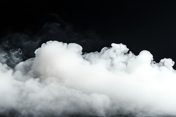 Obraz premium Cloud of smoke is rising into the sky