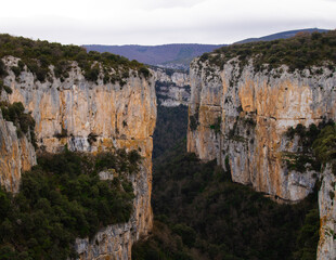 canyon of the river