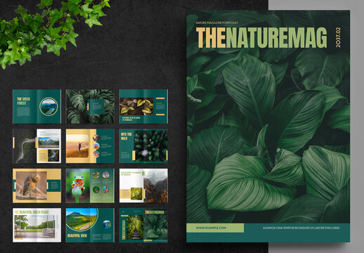 Environment Magazine Portfolio Layout