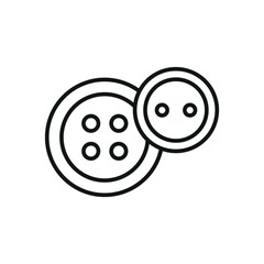 Buttons fashion tailor icon vector basic design