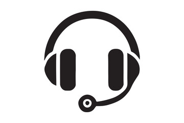 Minimalist headset icon