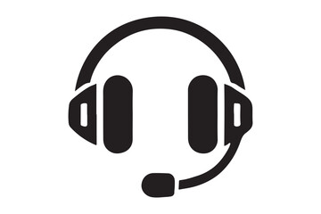 Fototapeta premium Minimalist headset icon