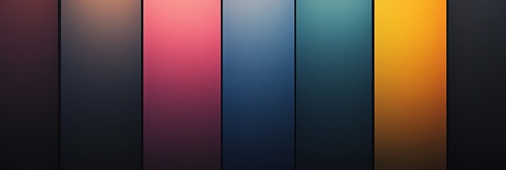 gradient backgrounds composed of colourful vertical panels transitioning through hues of pink, orange, blue, and green