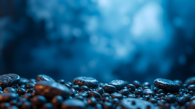 Abstract background with round peeble stones