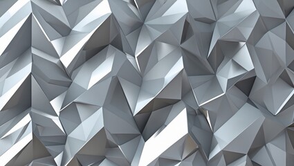 Fototapeta premium Elegant light silver and gray polygonal design background