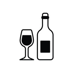 Wine vector icon