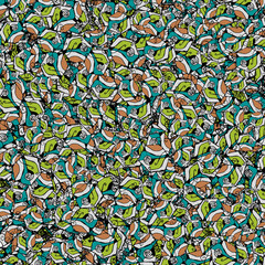 Obraz premium Sketchy colored abstract shapes motif random pattern