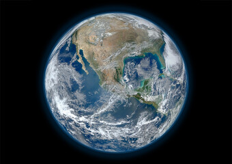 our planet earth 3d render high detailed map