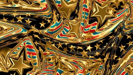 Naklejka premium Shiny Gold Foil Isolated for High-End Design Projects