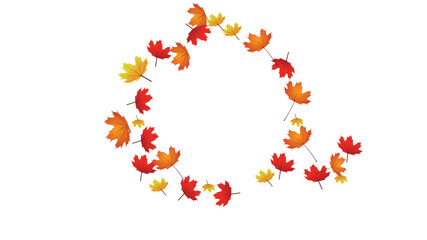 Maple Leaf- Canada Golden Background Transparent Vector. Leaves Decoration Illustration. Yellow Realistic Plant. Nature Leaf Design.