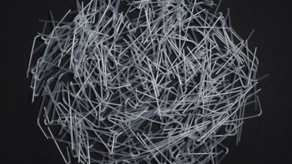 Straws made of plastic for drinking. Disposable plastic spinning on the table. Background, for Say...