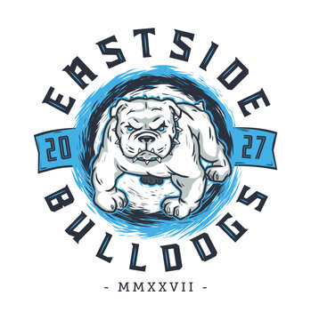 Eastside Bulldogs t-shirt design (fictional team)