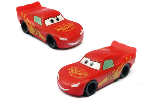 Lightning McQueen Toy Car - Various Angles