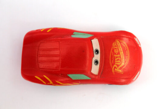 Lightning McQueen Toy Car - Top View