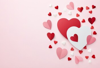 GPT Icon

Rote, rosa und wei&szlig;e Papierherzen auf rosa Hintergrund, dekorativ angeordnet mit viel Textfreiraum (Copy Space). Perfekt f&uuml;r Valentinstag oder romantische Botschaften. Generative KI.