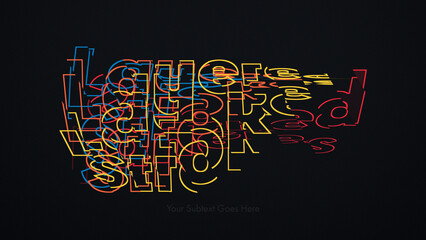 Layered Stroke Titles