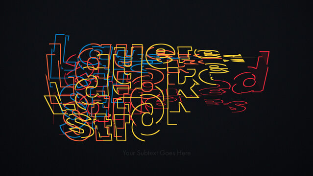 Layered Stroke Titles